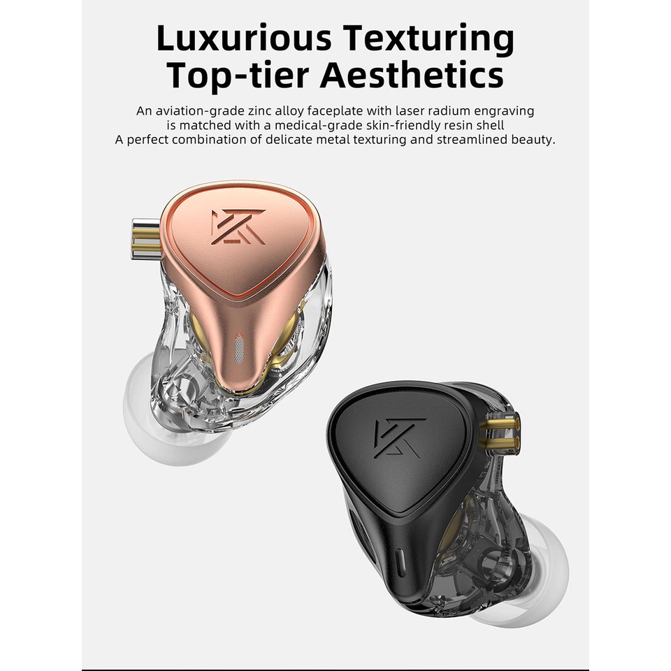 Tai nghe KZ X Crinacle CRN ZEX Pro Tai Nghe Nhét Tai Thể Thao Gaming Tĩnh Điện Công nghe HyBird