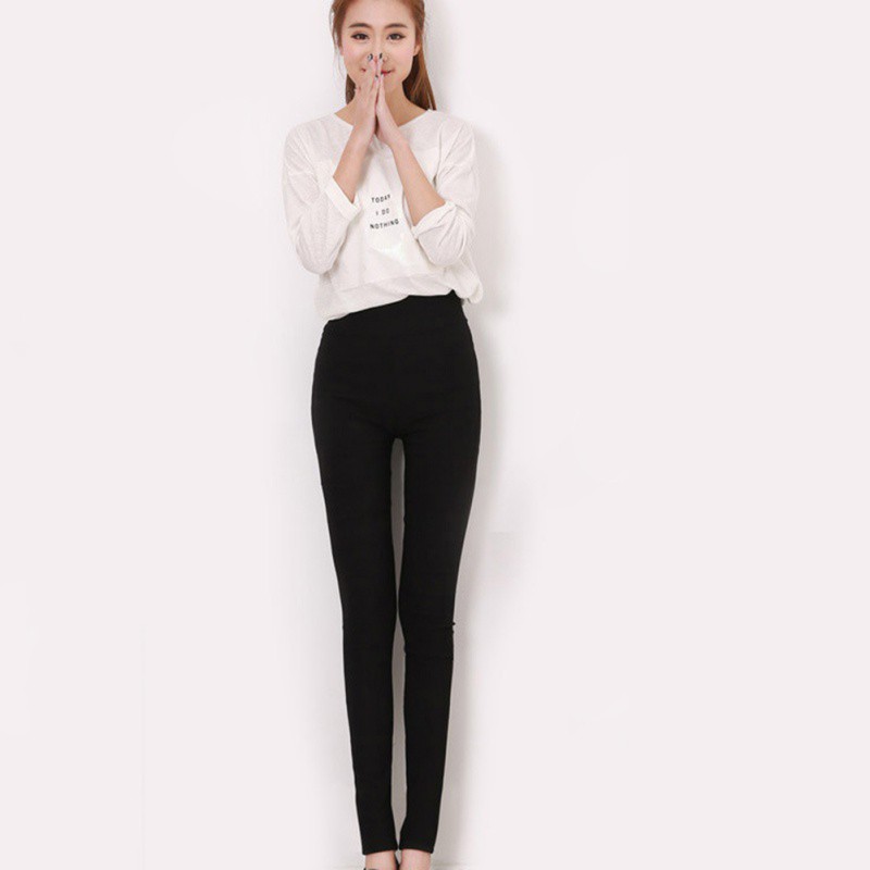 Quần legging lưng cao chất liệu co giãn thoải mái | BigBuy360 - bigbuy360.vn