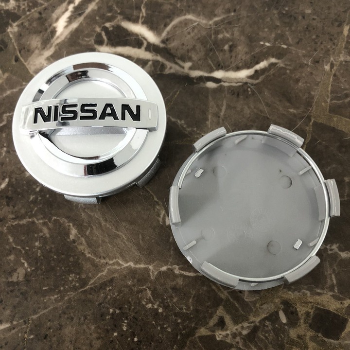 Logo chụp mâm, ốp lazang bánh xe ô tô Nissan đường kính 60MM và 54MM, chất liệu nhựa ABS cao cấp