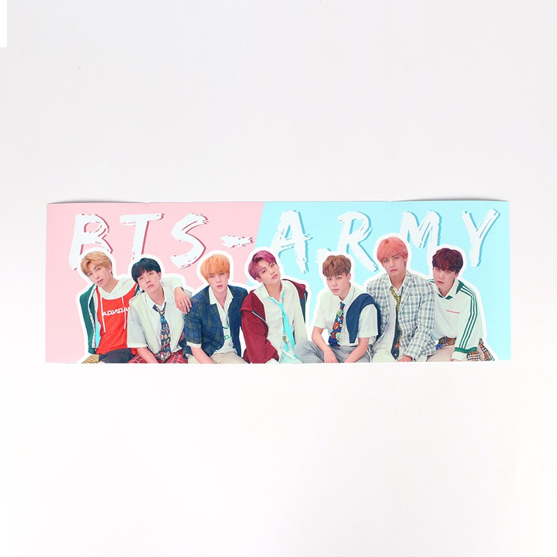 Banner BTS banner V Jungkook phụ kiện cổ vũ thần tượng in hình đẹp trang trí xinh xắn dễ thương