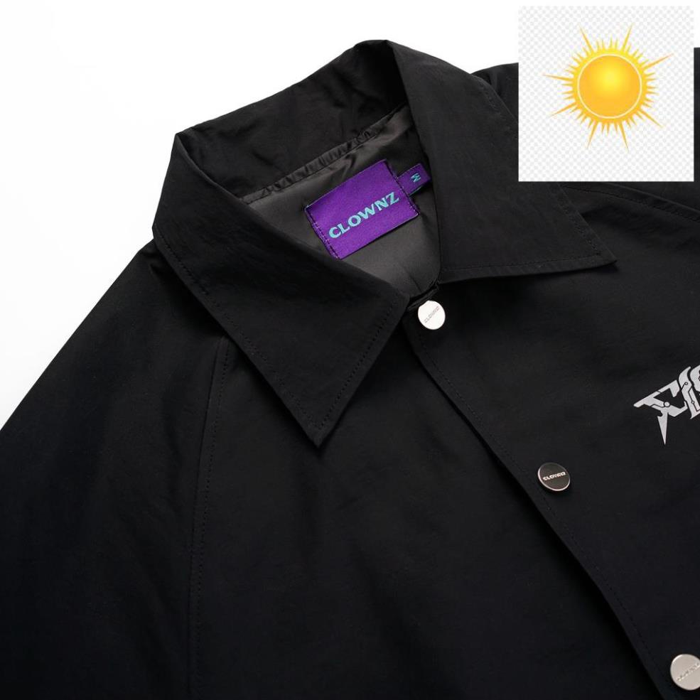 Áo khoác gió phản quang local brand Clownz Cyber dài tay, vải gió 2 lớp, unisex nam nữ