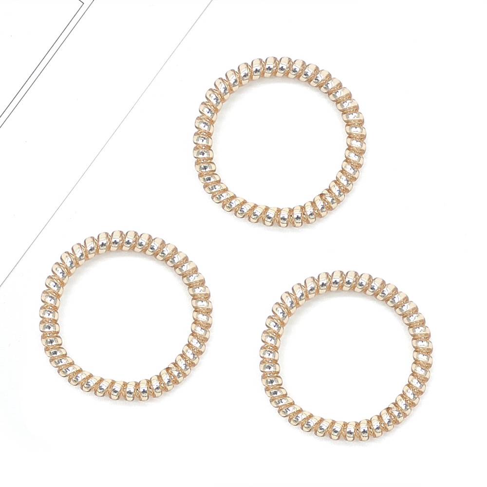 Bộ 12 dây thun cột tóc lò xo đơn giản cho nữ