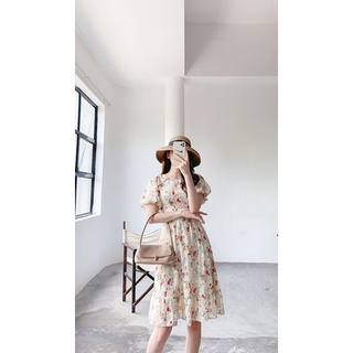 Váy cổ tròn 6 cúc