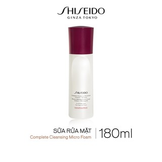 [Mã COSLUX2510 giảm 150K] Sữa rửa mặt Shiseido Complete Cleansing Micro Foam 180ml