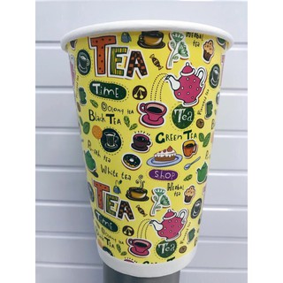 Ly trà sữa 16oz in sẵn họa tiết - SL 2.000 cái