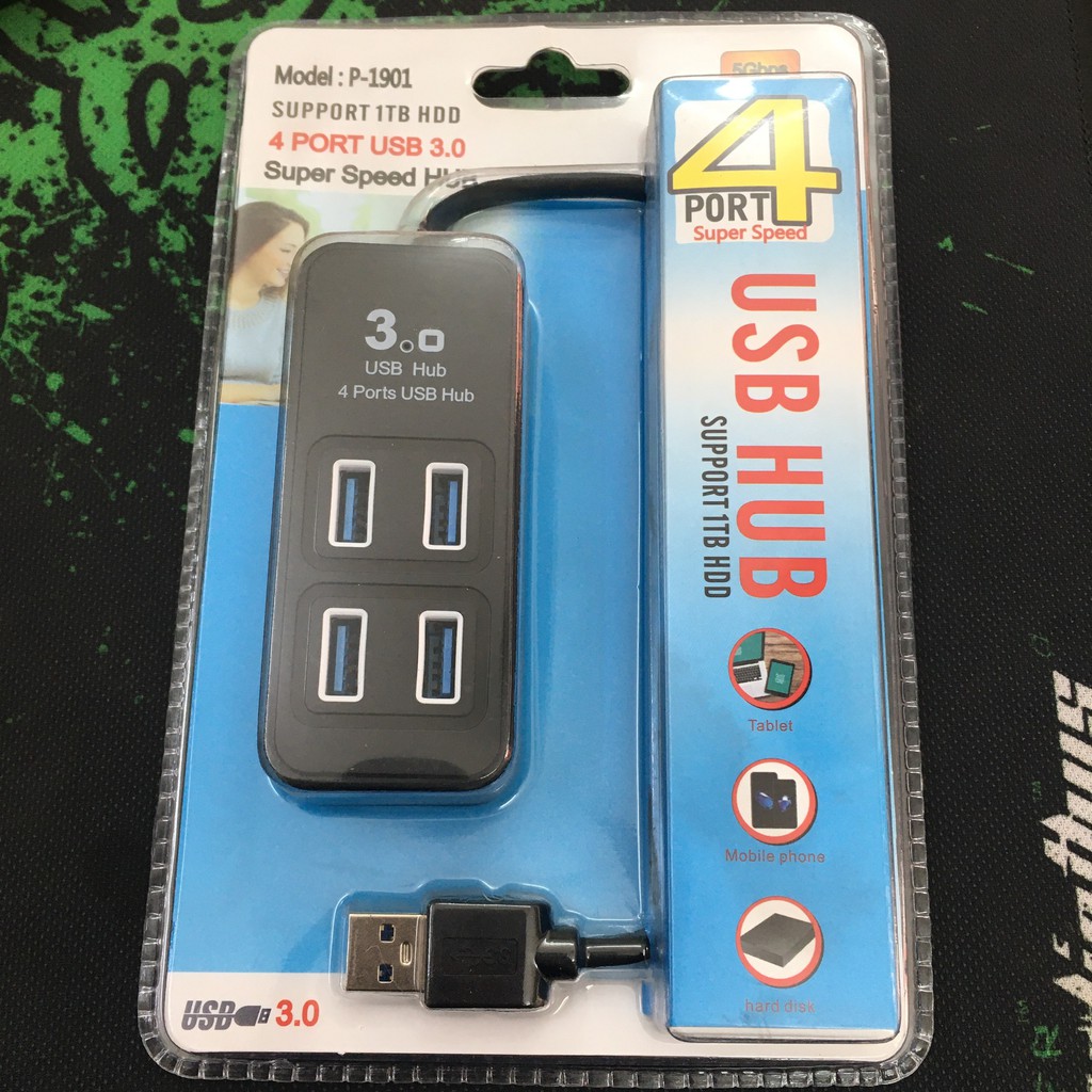 Bộ Chia Usb 4 Cổng 3.0 Giao Màu Ngẫu Nhiên