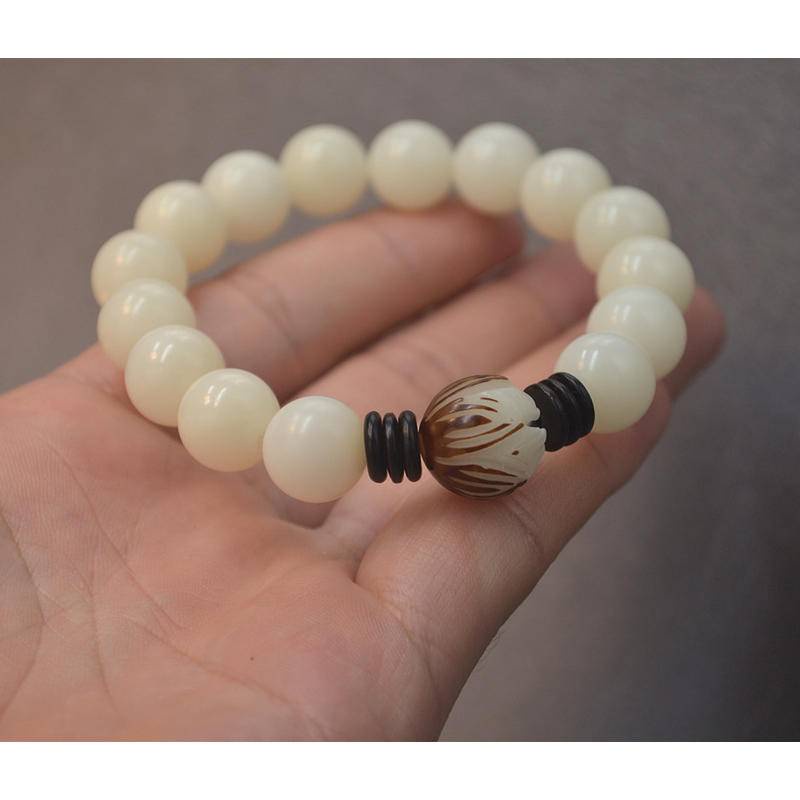 Vòng Tay Chuỗi Hạt Bồ Đề 12mm Phong Cách Phật Giáo Thời Trang Cho Nam Và Nữ