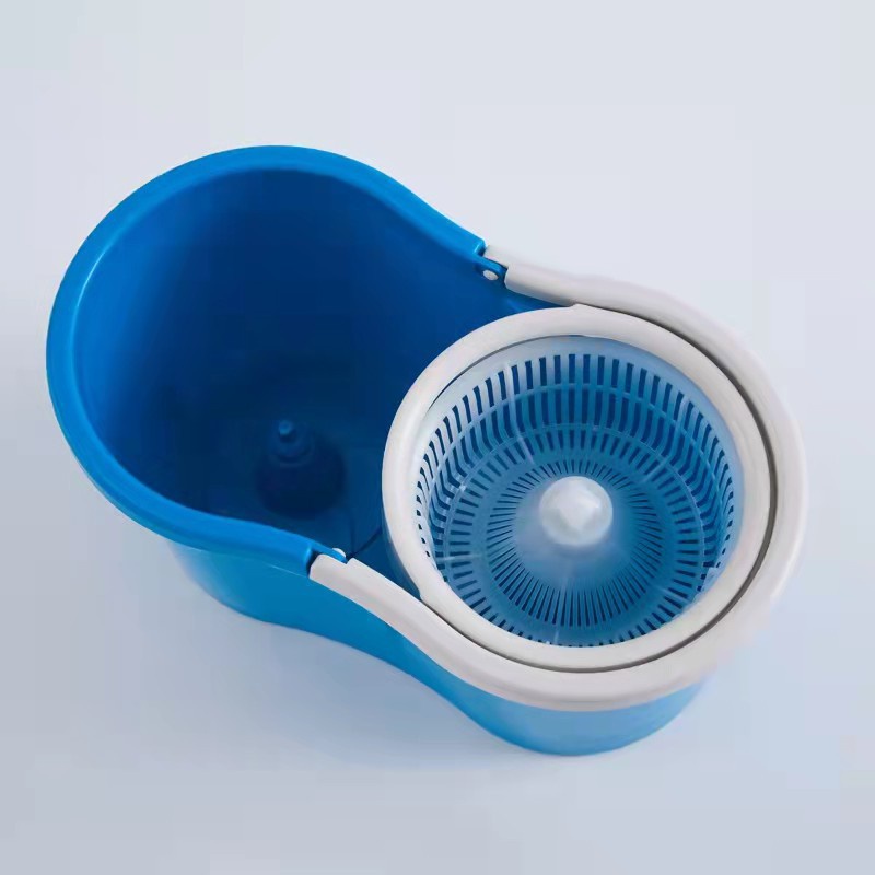 Bộ lau nhà tròn Jubilee xoay 360 độ có bánh xe  kèm bông lau Lồng nhựa an toàn