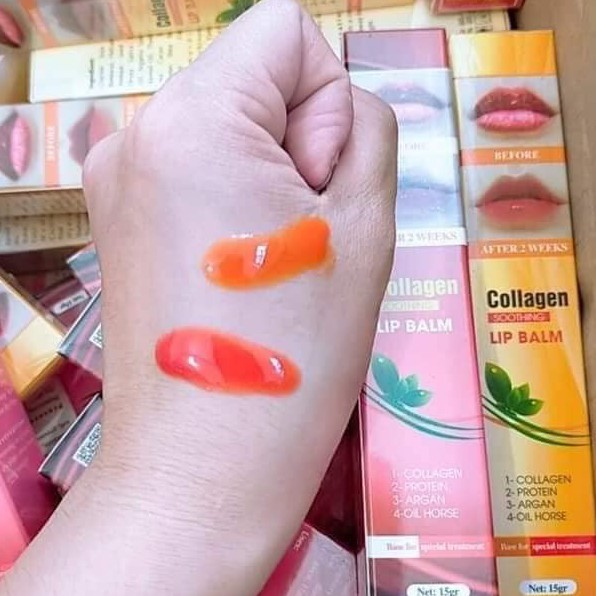 Dưỡng Kích Màu Môi Sau Xăm Collagen Lip Balm Usa