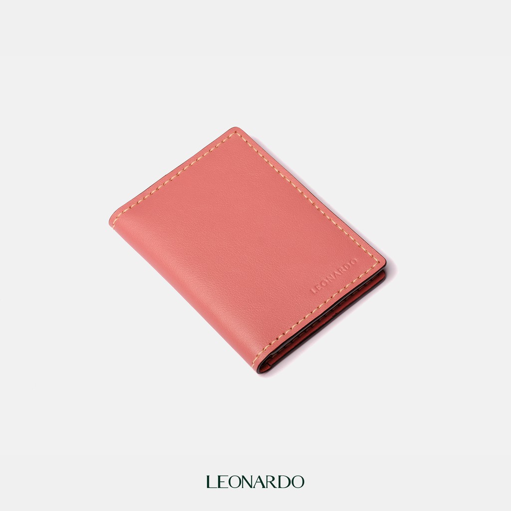 Ví đựng card Gello da sáp thương hiệu Leonardo | BigBuy360 - bigbuy360.vn
