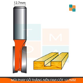 MŨI PHAY GỖ THẲNG NỀN TỪ 3MM-10MM CỐT 12.7MM, MŨI SOI GỖ FAVI
