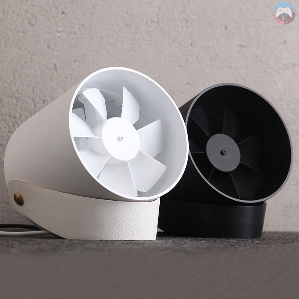 Ê VH Portable Mini Smart USB Fan Dual-motor Electronics Fans Metal Body Flap Low Noise for Power Bank Notebook PC Laptop Computer USB Port Devices From Xiaomi Youpin