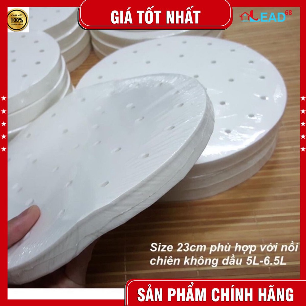 sét 100 tờ giấy nến đục lỗ cho nồi chiên không dầu....