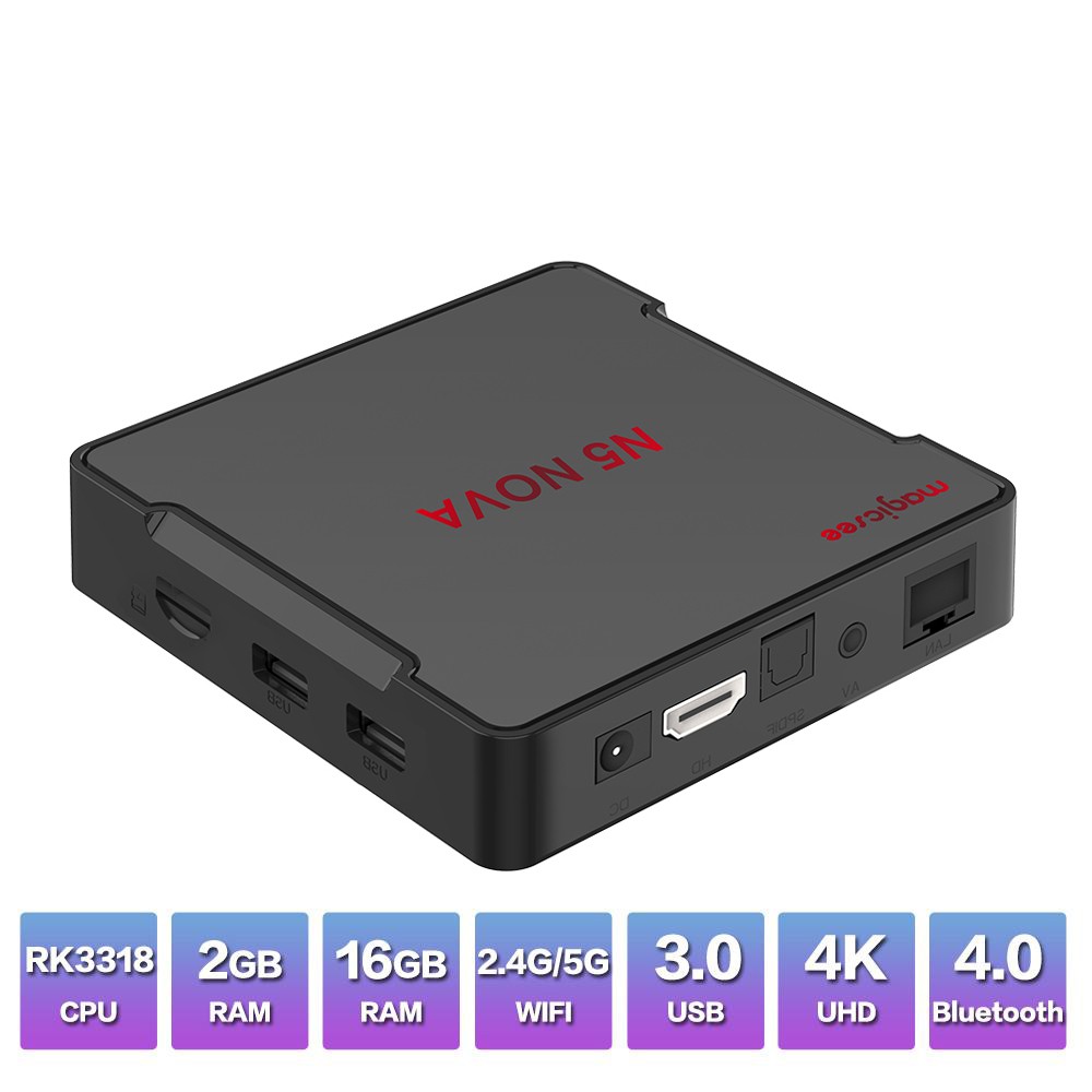 Android Tivi Box Magicsee Nova N5 - Ram 2GB - Bộ nhớ 16GB - Android 9.0