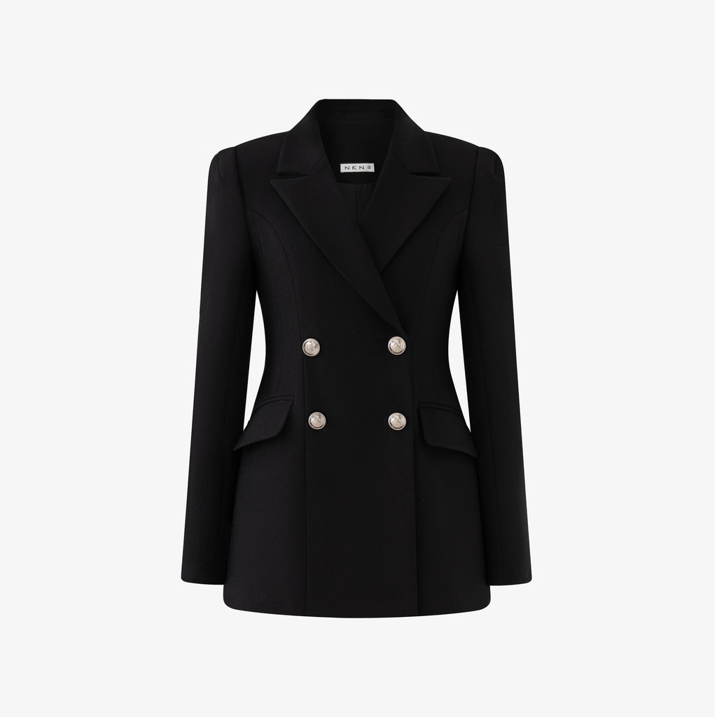 Set Áo ADELA Chân Váy Vest Công Sở Nữ NKN Vai Độn V1DE C17DE