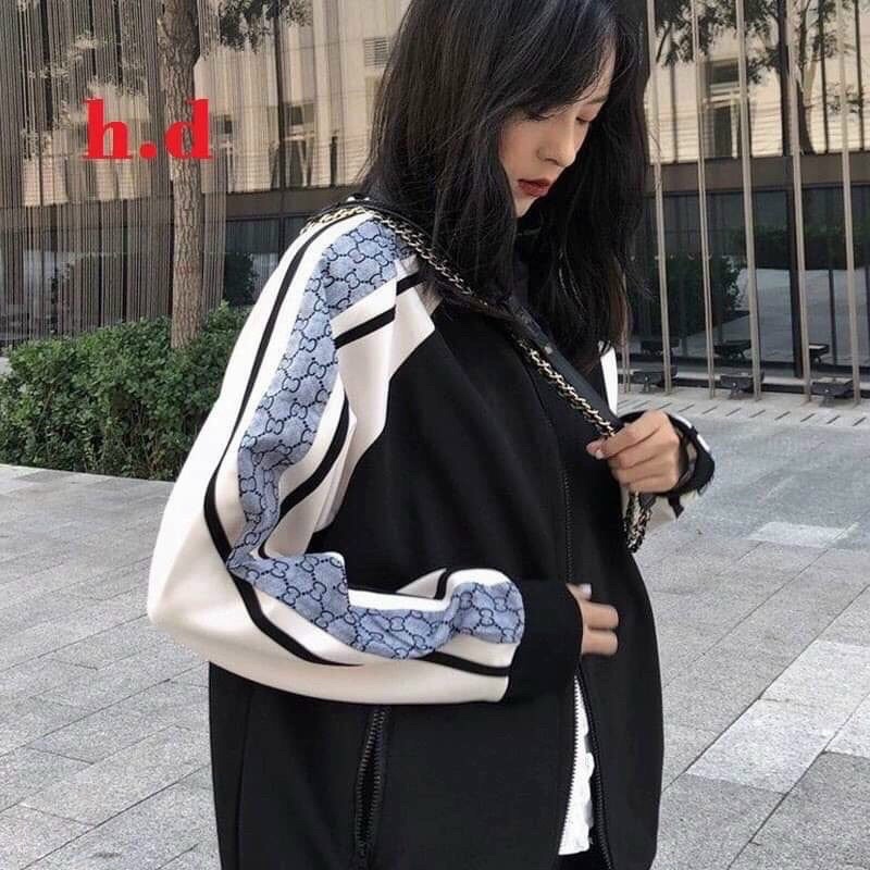 Áo khoác dù 2 lớp không nón viền caro unisex ulzzang nam nữ