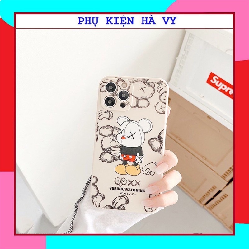 Ốp lưng in hình kaws viền chữ độc đáo giả lp 13 5s/6/6plus/6s/6splus/7/7plus/8/8plus/x/xr/xs/11/12/pro/promax