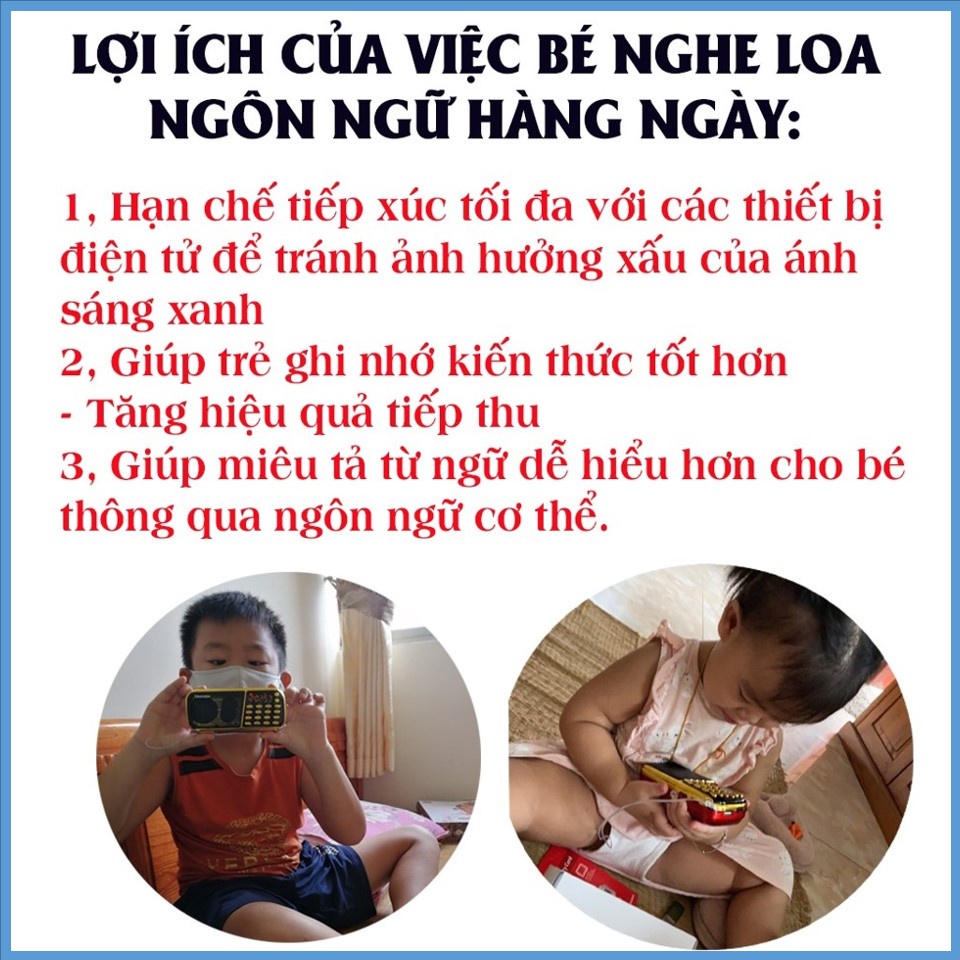 Loa Tắm Ngôn Ngữ Cho Bé - Loa học Tiếng Anh