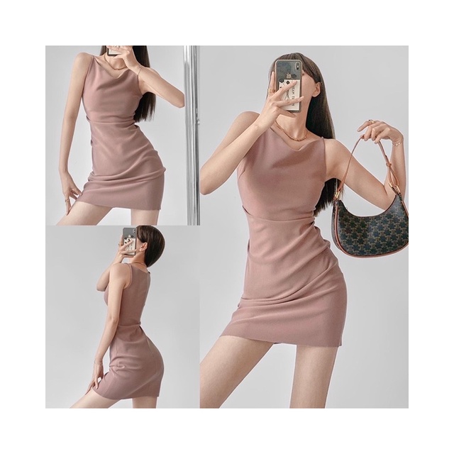Order 15 ngày- Đầm màu cổ thuyền #1224