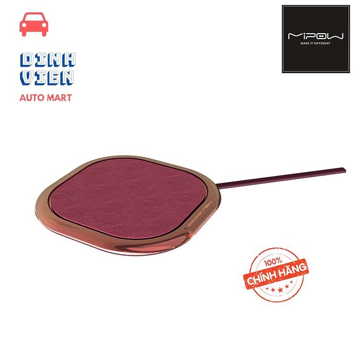 [Cao cấp] Đế sạc Nhanh không dây Mipow Power Xcube BTC500 Leather Genic BTC500 – DV AUTO MART