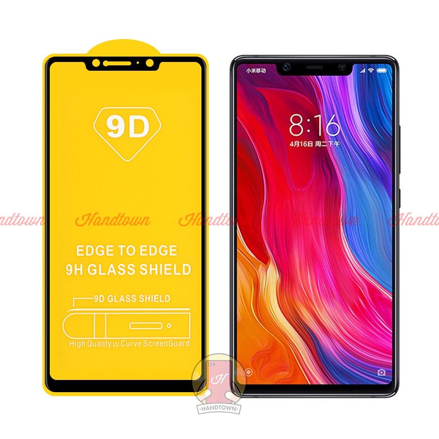 Cường Lực 9D Cho Xiaomi mi 8 SE Full Keo, full màn đen không chấm liti