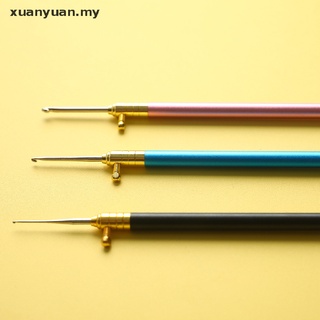 Xuan Móc Đan Len Tay Cầm Kim Loại Nhiều Màu Với 10 Móc Có Thể Hoán Đổi