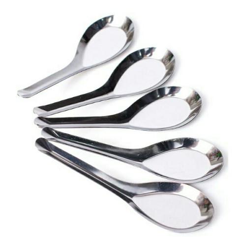 THÌA PHỞ INOX HOÀNG GIA DÀY CÁN DÀI LOẠI 1 - CÓ KHẮC CHỮ (SÉT 10 chiếc)