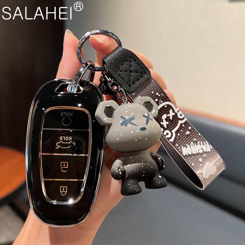 Tpu Ốp Chìa Khóa Xe Hơi hyundai creta i10 i20 ix25 tucson elantra sonata santa fe accent solaris verna nx4