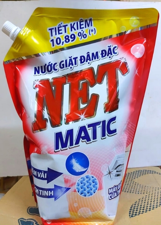 Nước giặt NET Matic Đậm Đặt túi 2.4 kg