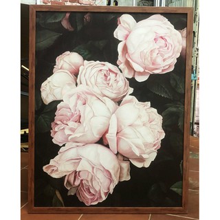 Tranh canvas treo tường hoa mẫu đơn VIP35- 45 x 60 cm x 1 tranh