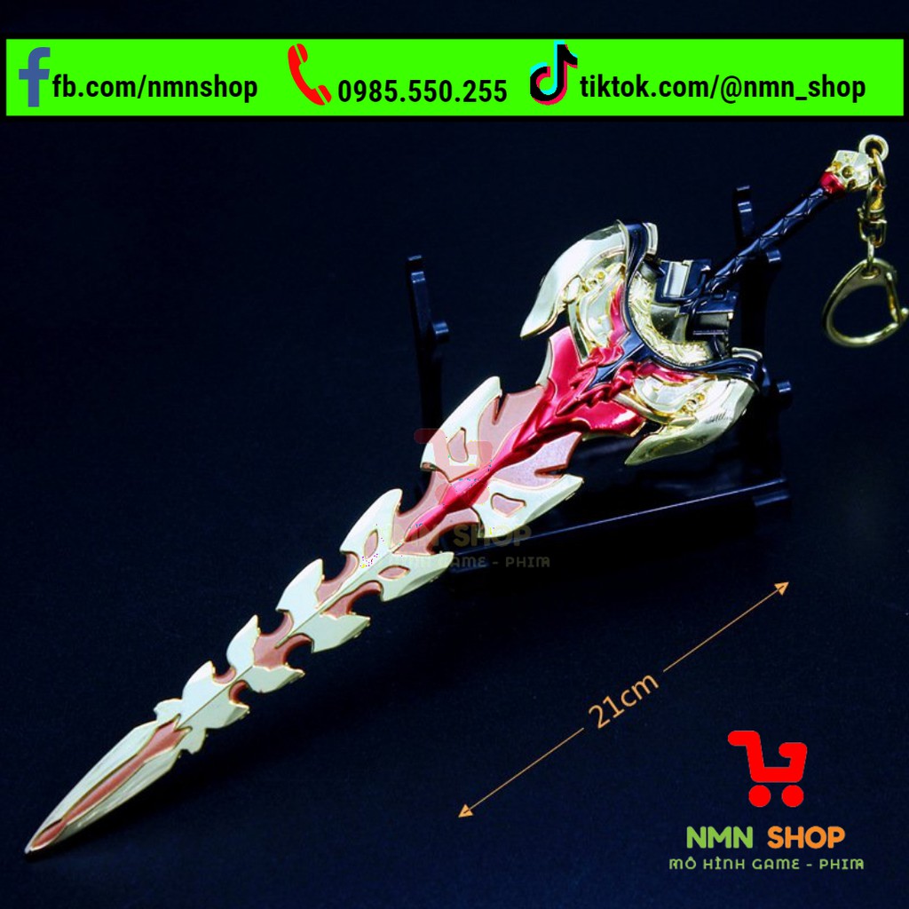 Mô hình game Genshin Impact - Serpent Spine 21cm