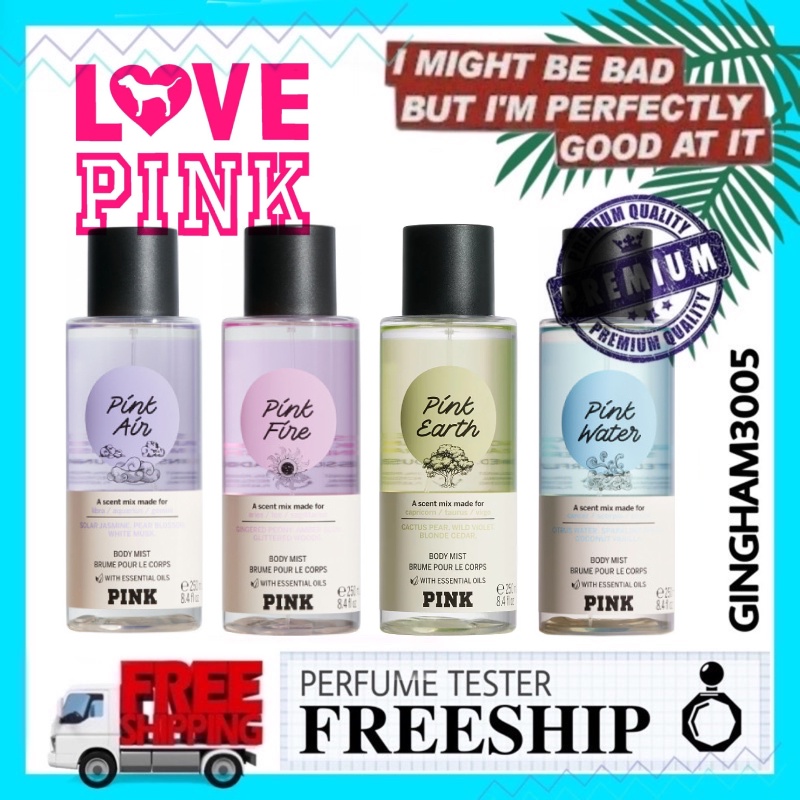 Body mist theo cung hoàng đạo PINK AIR, EARTH, FIRE,WATER - Dòng ASTROLOGY Victoria's Secret 250ml- Ｐｏｐｓｔｏｒｅ