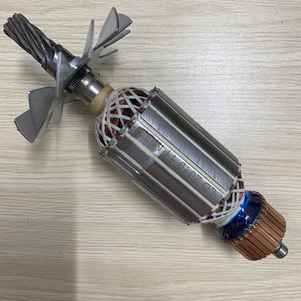 Rotor cắt sắt Keyang 8 Răng sắc, Thân 53mm Dài 216mm - Tặng chổi than