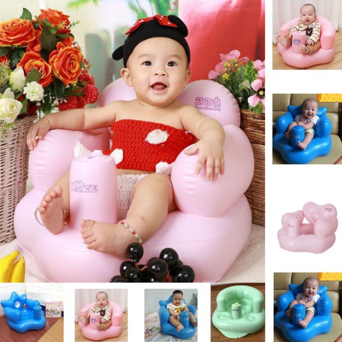 GHẾ HƠI GHẾ PHAO TẬP NGỒI CHO BÉ