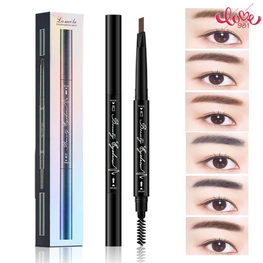 [Hàng mới về] Chì Kẻ Lông Mày Hai Đầu Chống Thấm Nước Và Mồ Hôi Lâu Trôi Màu Tự Nhiên