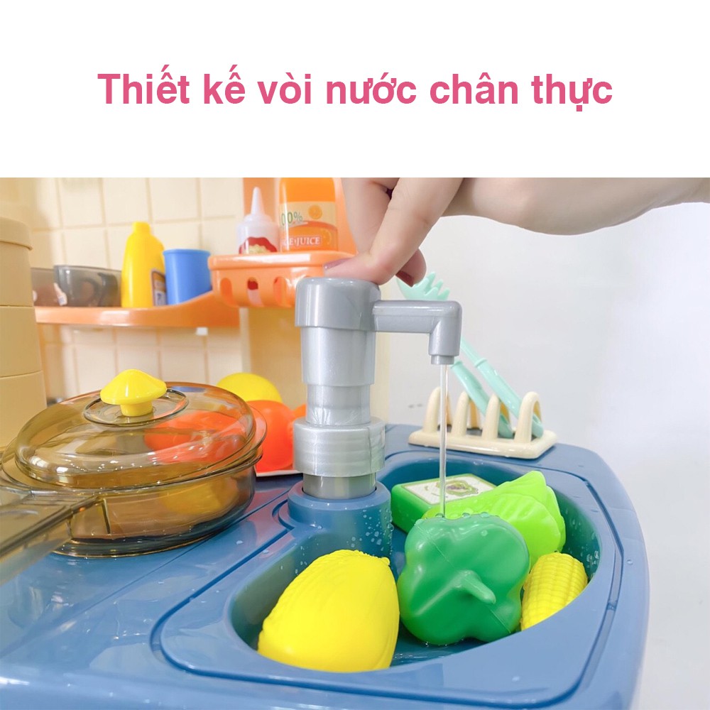 Bộ đồ chơi nấu ăn cỡ đại babyhop kèm 65 chi tiết sáng tạo cho bé 3 đến 12 tuổi