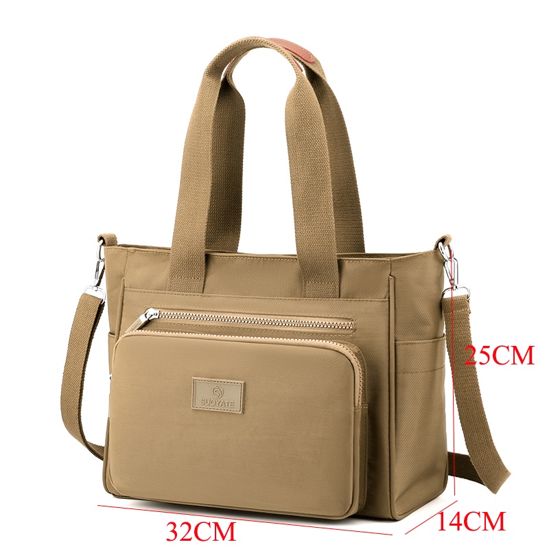 Túi Xách Canvas Siêu Nhẹ Chống Thấm Nước Thời Trang Cho Nữ