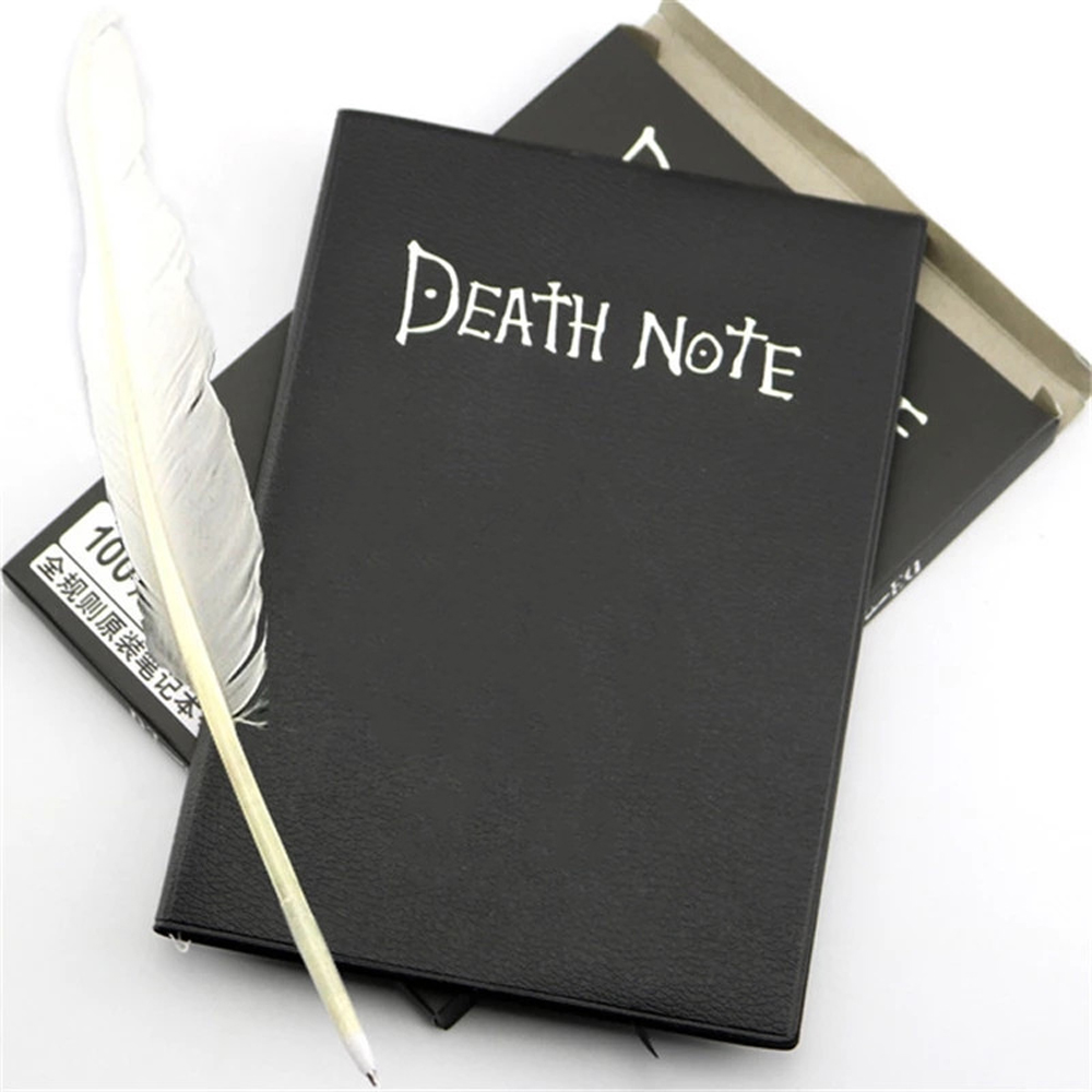 Sổ Tay Bìa Da In Hình Hoạt Hình Death Note