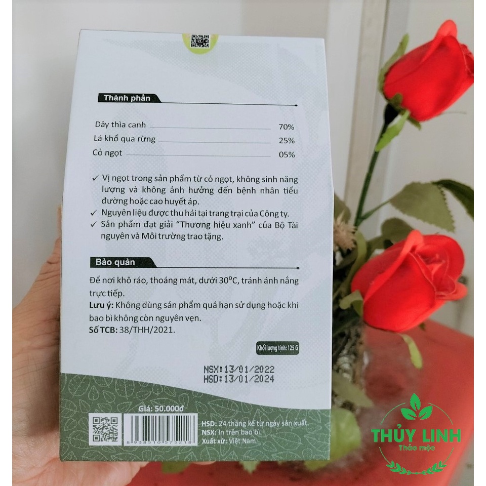 Trà Thìa canh Thái Hưng (25 túi lọc x 5g) Khắc tinh của tiểu đường
