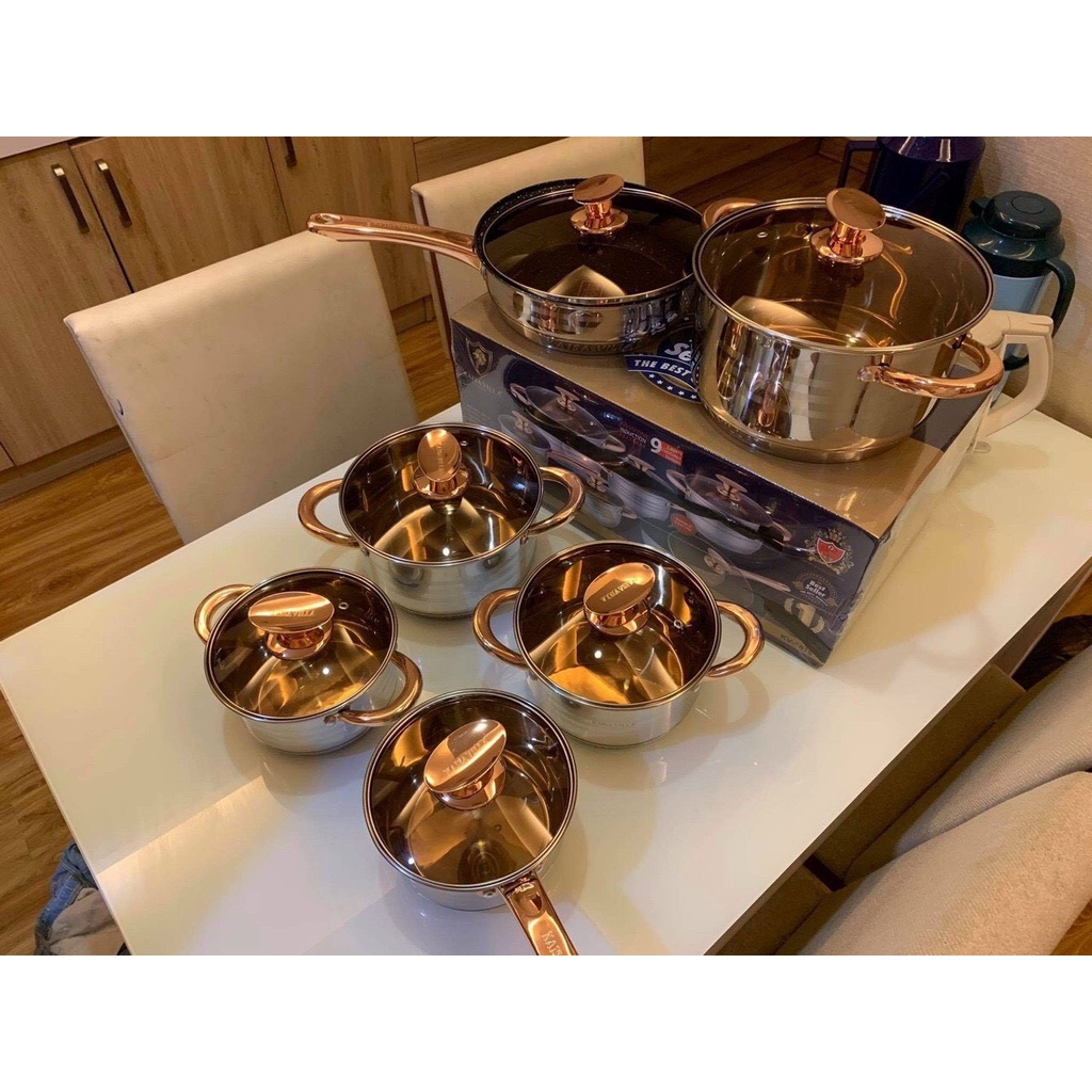 [XẢ KHO] BỘ NỒI ĐỨC KAISA VILLA 6 MÓN - ĐÁY 9 LỚP