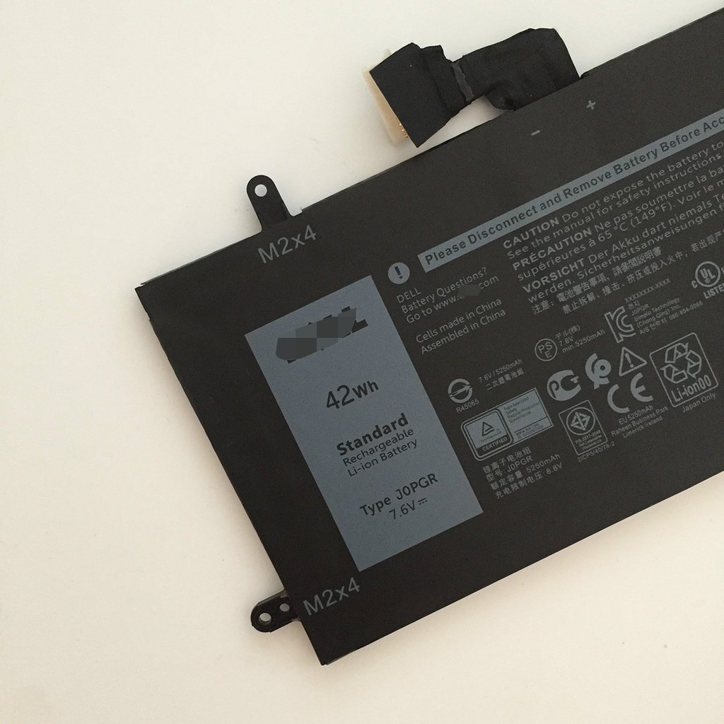 (BATTERY) PIN LAPTOP DELL 5285 (31.5WH [1WND8]/ 42WH [J0PGR]) (ZIN) Latitude 12 5285 5290