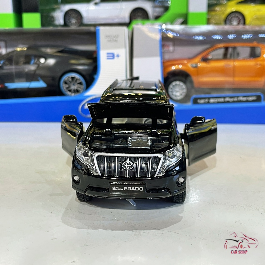 Xe mô hình hợp kim Toyota Prado Land Cruiser 2016 tỉ lệ 1:32 màu đen