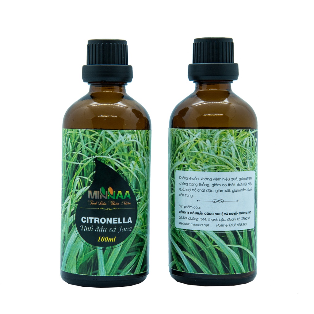 [Giá rẻ chai 100ml] Tinh dầu thơm phòng Sả Java dung tích lớn, nhập khẩu Ấn Độ