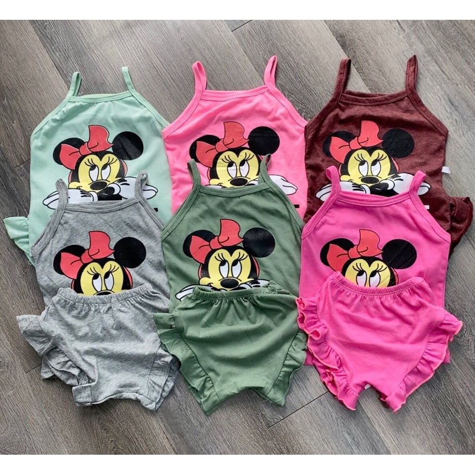 Áo 2 Dây Hình disney siêu xinh cho bé Gái (Kèm ảnh & Video)