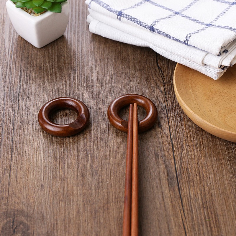 Kê đũa THE BAMBOO gác đũa gỗ các loại trang trí bàn ăn