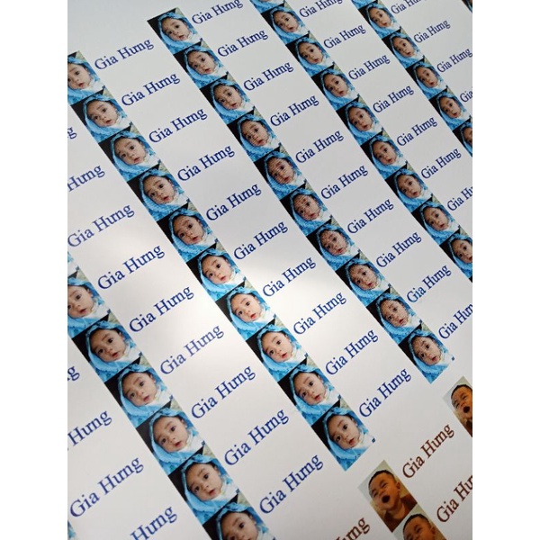 220 tem/sticker tên bé,NHỰA CHỐNG NƯỚC,dán hộp sữa,đồ chơi- in theo yêu cầu