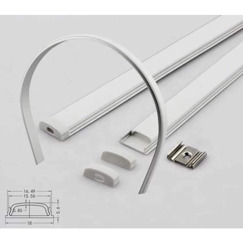 3m/thanh - Nhôm dẻo định hình led nội thất
