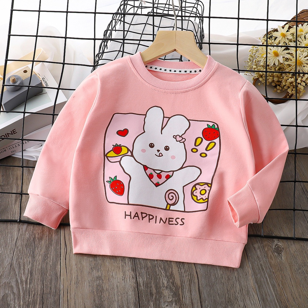 Áo Thun Tay Dài Vải Cotton Thời Trang Xuân Thu Cá Tính Dành Cho Bé