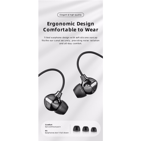 (Tai nghe HiFi jack 3.5mm) Tai nghe nhét tai cổng tròn 3.5mm Obsidian Stereo Earphone với công nghệ âm thanh Hifi - Rock