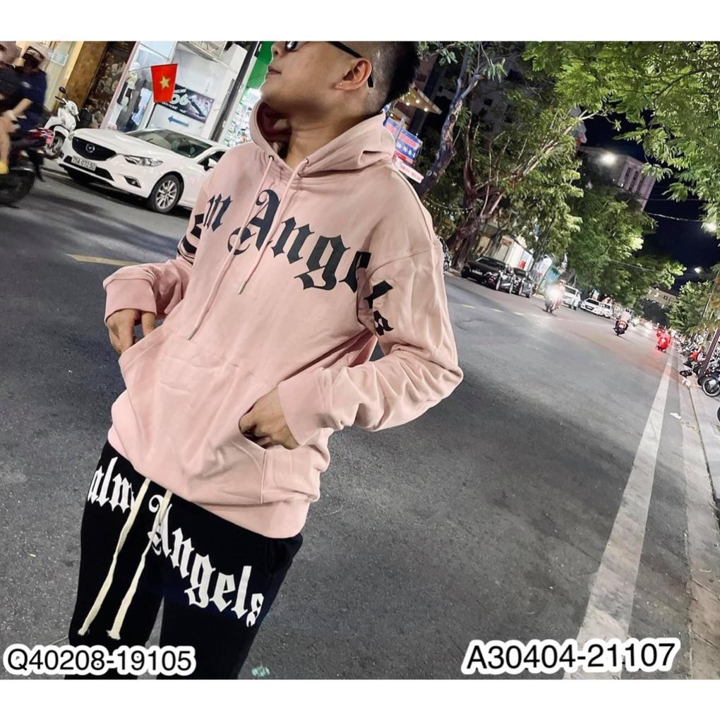 Áo nỉ mũ hoodie chữ in có túi ngang hot hit_Áo nỉ thu đông nam nữ